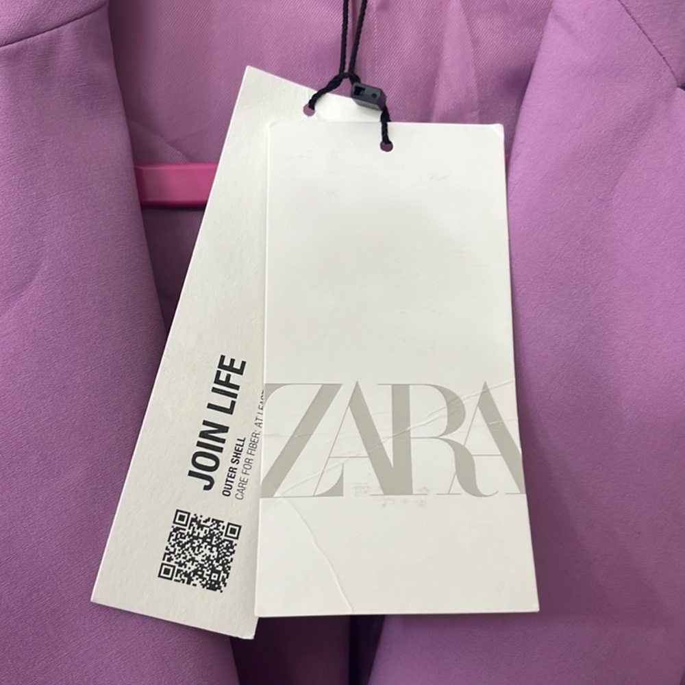 ZARA Lilac Cut Out Blazer Dress – Size L, NWT, Blogger Favorite, Sold Out! - Picture 6 of 13